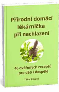 Přírodní domácí lékárnička při nachlazení – e-book s bylinkami a recepty při kašli, rýmě a horečce.